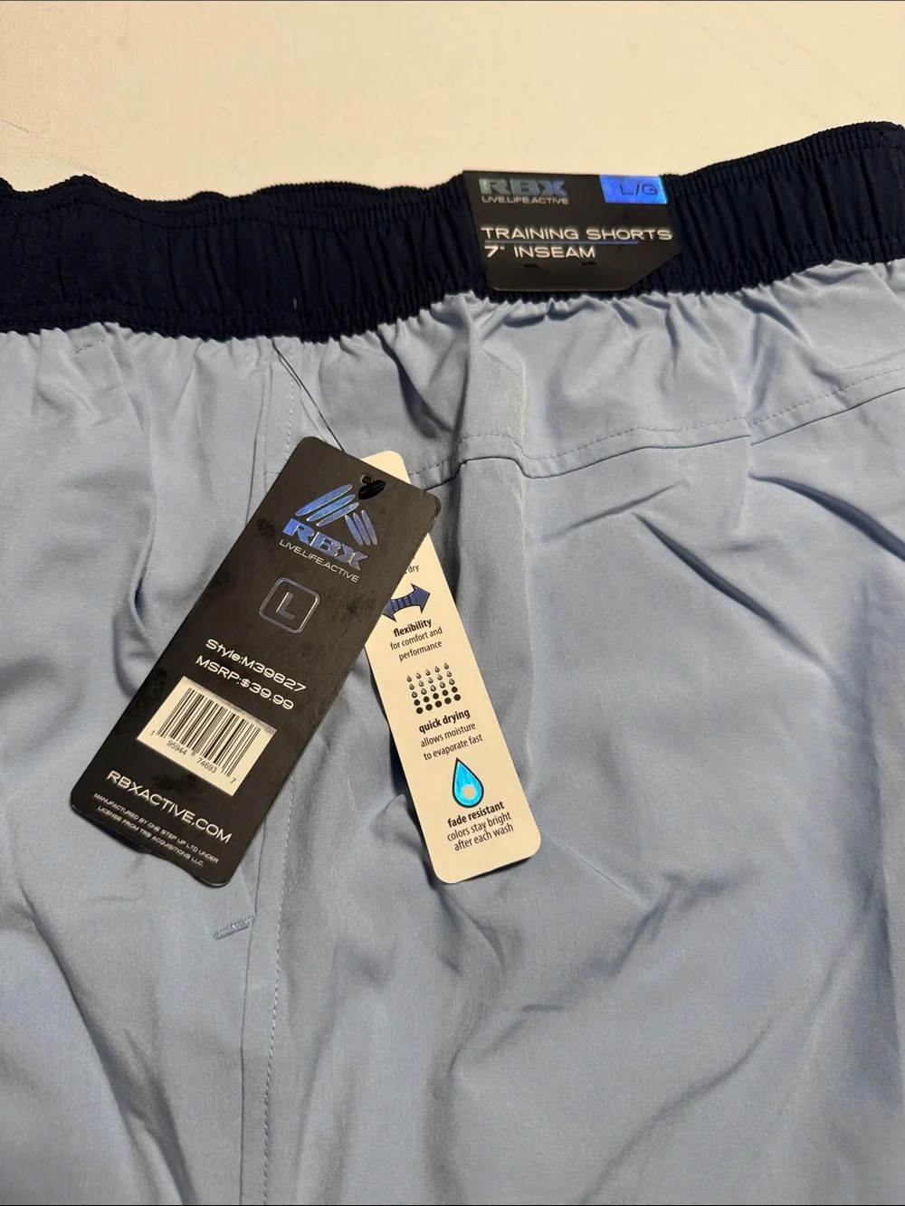 RBX Training Shorts Mens Large